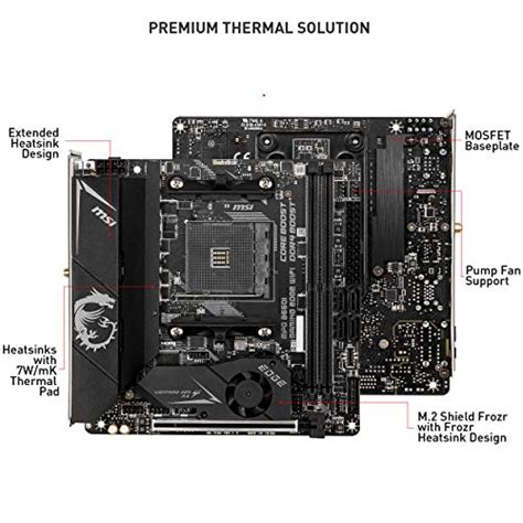 MSI MPG B550I Gaming Edge WiFi Gaming Motherboard (AMD AM4, DDR4, PCIe ...