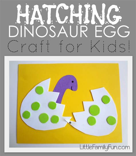 Little Family Fun: Hatching Dinosaur Egg Craft | Dinosaur crafts preschool, Dinosaur crafts kids ...