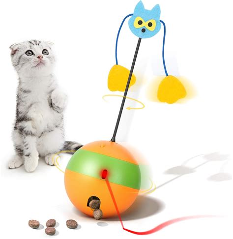 Mora Pets Cat Toys Interactive Cat Toy with Ball Automatic Cat Toys for Indoor Cats Kitten Toys ...