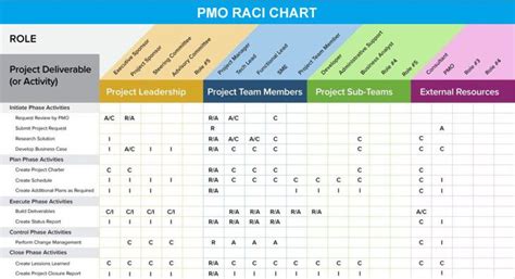 Download PMO RACI Matrix Template Excel | ITIL RACI Chart PPT