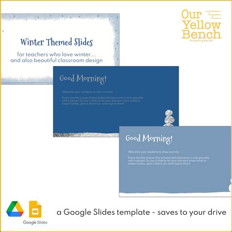 Winter Theme Google Slides Template for Teachers - Etsy