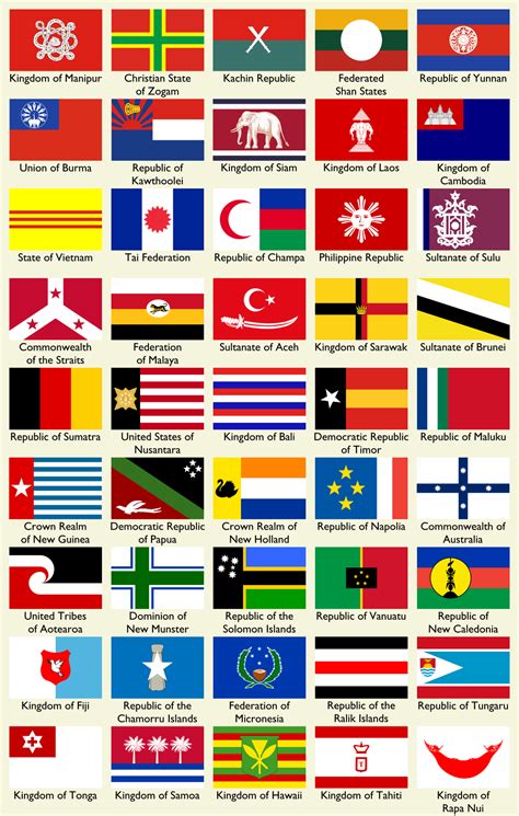 AnAm: Flags of Southeast Asia and Oceania by Keperry012 on DeviantArt