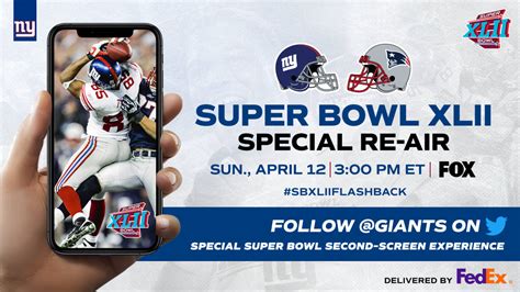 Super Bowl XLII re-air on FOX; Giants launch second-screen experience