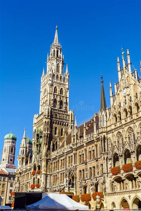 New Town Hall Neues Rathaus on Marienplatz in Munich Stock Photo ...