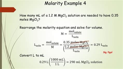 Molarity final