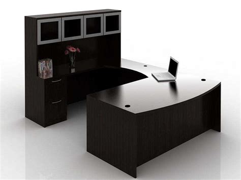 OFW TL U-Shape Desk with Glass Hutch BBF & FF 36x72 - Office Furniture Warehouse