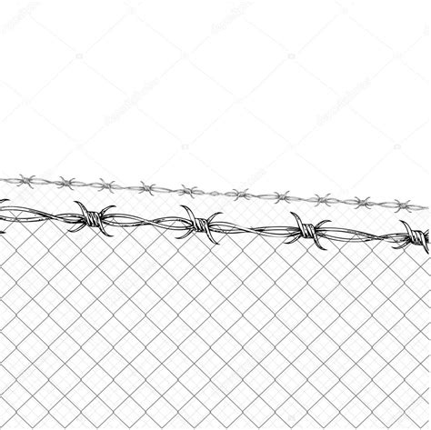 Barbed Wire Fence Drawing at GetDrawings | Free download