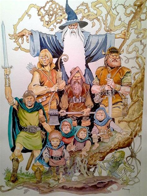 Ralph Bakshi's Lord of the Rings 'The Fellowship' | Middle earth art, Tolkien artwork, Hobbit art