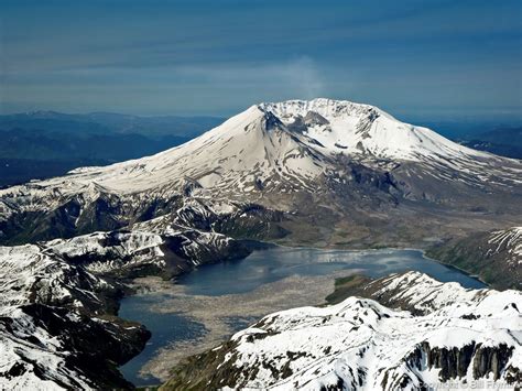 aerial view of Mt. St. Helens Volcano