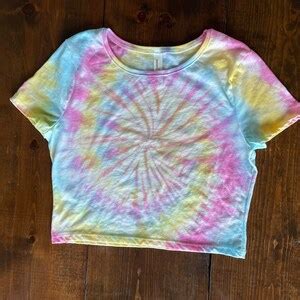 Pastel Rainbow Tie-dye Crop Top Pastel Soft Cotton Candy - Etsy