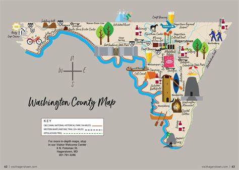 Washington County, Maryland, Picture Map. | Washington county, Map ...