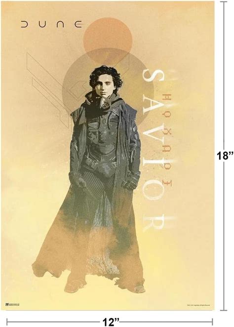 Buy Dune Poster Paul Atreides Savior Timothee Chalamet Graphic Official ...