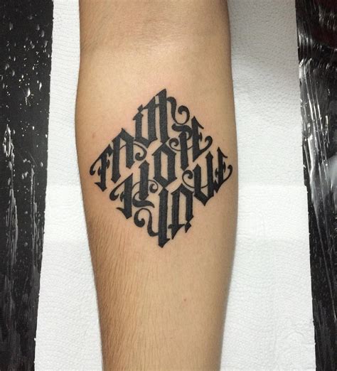 45 Ambigram Tattoos Designs & Meanings - For Men & Women (2019)