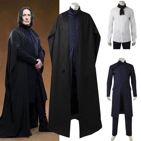 Mens Harry Potter costumes Professor Severus Snape Black costume Snape ...