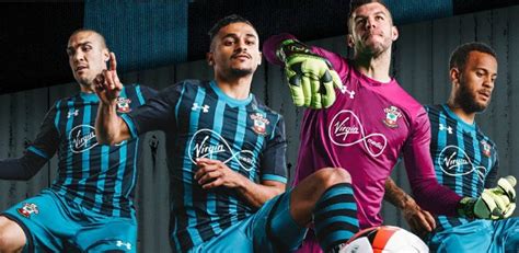 New Saints FC Kits 2017-18 | Under Armour Southampton Home & Away ...