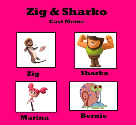 Gherkinn And Leo (Zig And Sharko) Cast Meme by StarshineRapGirl on ...