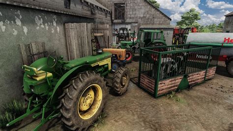 Using only old tractors for a day at the Farm | Farming Simulator 22 ...