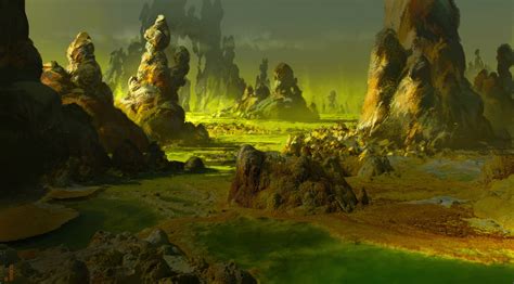 ArtStation - Alien landscape