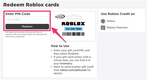 Roblox robux gift card codes redeem - jnrsavvy