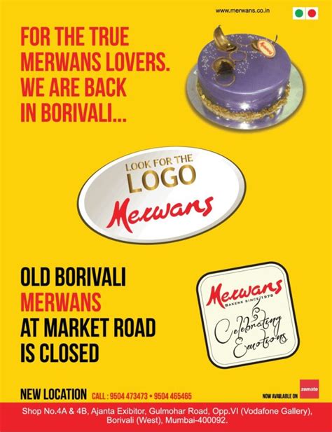 Merwans cake shop borivali west - RoadTaka