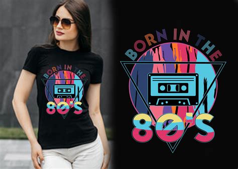 Birthday T-shirt, Born in the '80s Shirt Graphic by syedafatematujjuhura · Creative Fabrica