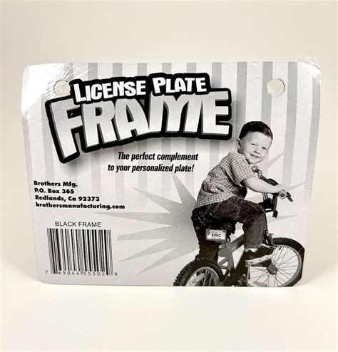 License Plate Frames for Personalized License Plates – Brothers Manufacturing