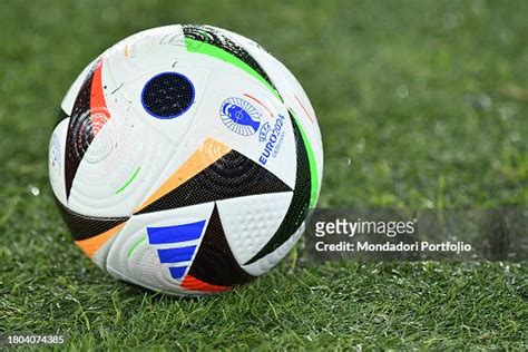 The official Euro 2024 ball during the Euro 2024 Italy - North... News ...