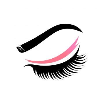 Templat Design Vector PNG Images, Eyelashes Design Template Vector ...