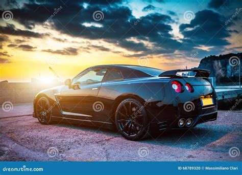 Nissan GTR Black Edition editorial image. Image of drive - 68789320