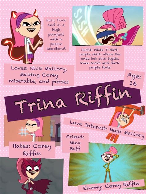 Grojband Trina Riffin Character Profile by PokeLyokoHearts213 ...