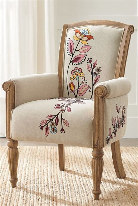 Celeste Embroidered Armchair | Grandin Road | Decoração, Poltrona ...