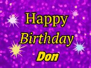Happy Birthday Don GIFs