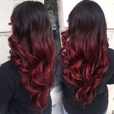 Ombre Hair From Brown To Red