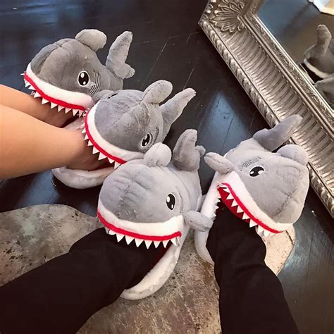 Shark Slippers (With images) | Shark slippers, Slippers, Animal slippers