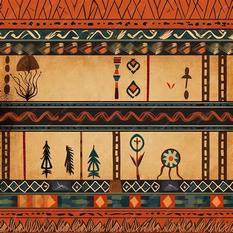 Premium AI Image | African Ethnic pattern