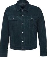 Smart Range Leather 'Trucker' New Men's Navy Blue Suede Classic Real Cowhide Western Leather ...