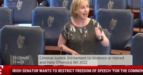 Watch: Irish Senator Wants To Restrict Freedom Of Speech "For The ...