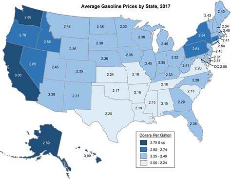 FOTW #1013, January 22, 2018: Highest Average Gas Prices are in the West | Department of Energy