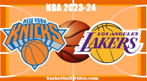 New York Knicks vs Los Angeles Lakers Dec 18, 2023 NBA Full Game Replay - NBA Games Replays HD