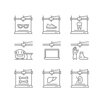 25 Linear Icons Of Tech And Industry 40 Concept Vector, Pc, Photo, Phone PNG and Vector with ...