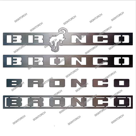 Ford Bronco Logo | ReadyToCut - Vector Art for CNC - Free DXF Files