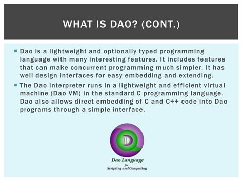 PPT - Dao PowerPoint Presentation, free download - ID:2572665