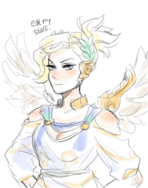 doodle of her new skin ‘cause Extra Mercy is best...