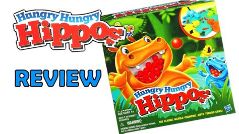 Hungry Hungry Hippos Board Game Unbox and Review - YouTube