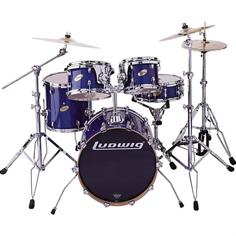 Ludwig BLEM LC305E CS Custom Elite Jazz 5pc Drum Set Blue | Musician's ...