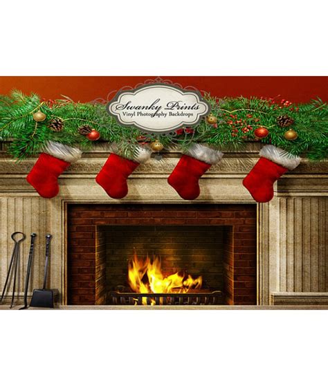 18 Fireplace Photography Backdrop Images - Christmas Fireplace ...