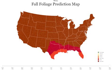 Maps: Where fall colors are peaking, and where they will soon