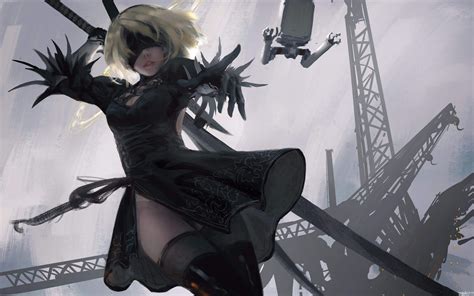 2b Nier Automata 4k, HD Anime, 4k Wallpapers, Images, Backgrounds, Photos and Pictures