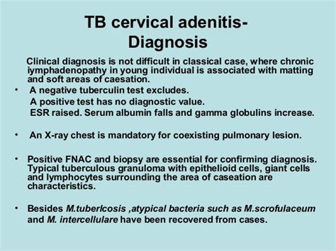 Cervical lymphadenitis