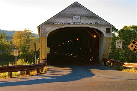 The Cornish Windsor Covered Bridge Photograph by Jeff Folger